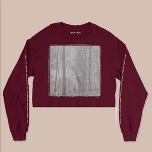 NEW Taylor Swift In The Trees Cropped Long Sleeve Size M